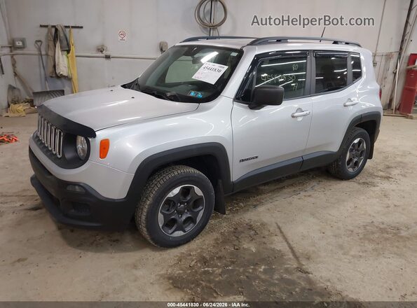 ZACCJBAB8JPH67970 2018 JEEP RENEGADE Silver Առջևի ձախ երեք քառորդ տեսարան