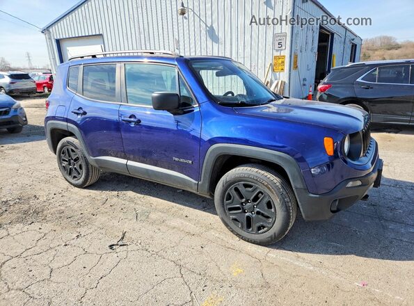 ZACCJBAB8JPJ02239 2018 JEEP RENEGADE Blue Delantero derecho