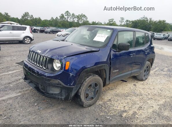 ZACCJBAB8JPJ56687 2018 JEEP RENEGADE Dark Blue Front left