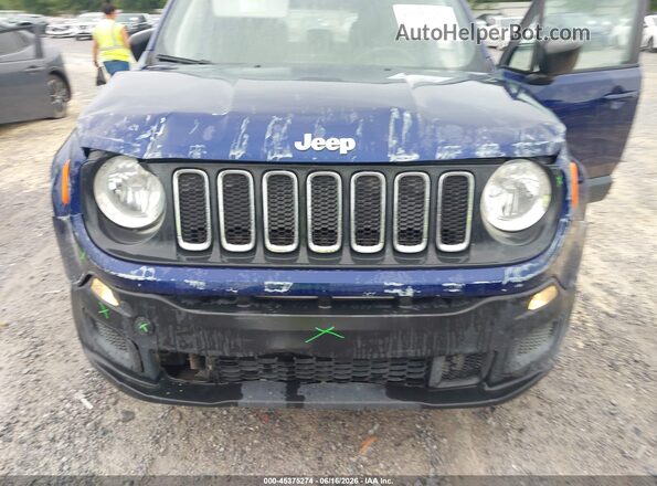 ZACCJBAB8JPJ56687 2018 JEEP RENEGADE Dark Blue Front view
