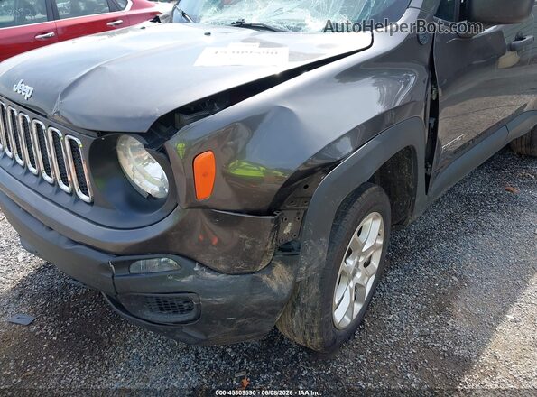 ZACCJBAB9JPJ22337 2018 JEEP RENEGADE Серый Вид спереди