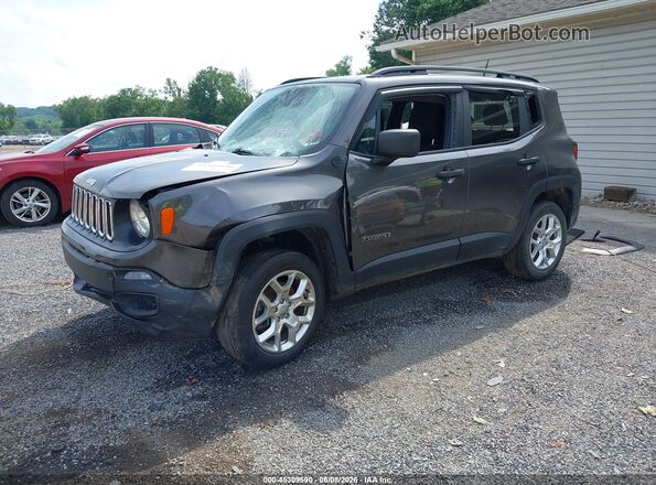 ZACCJBAB9JPJ22337 2018 JEEP RENEGADE Серый Передняя левая четверть