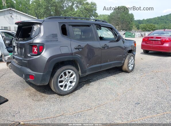 ZACCJBAB9JPJ22337 2018 JEEP RENEGADE Серый Задняя правая четверть