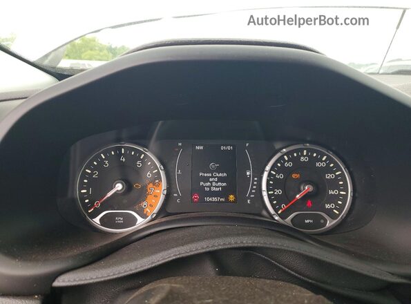 ZACCJBAH0HPF26399 2017 JEEP RENEGADE Серебряный Вид щитка приборов
