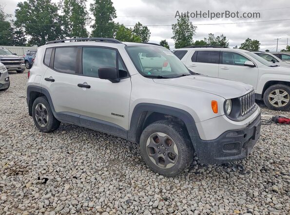 ZACCJBAH0HPF26399 2017 JEEP RENEGADE Серебряный Передняя правая четверть