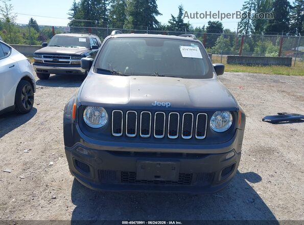 ZACCJBAH8JPH17641 2018 JEEP RENEGADE Gray უკანა სალონის ხედი