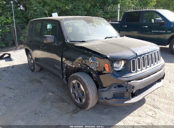 ZACCJBAT3GPC96974 2016 JEEP RENEGADE Black Вид спереду
