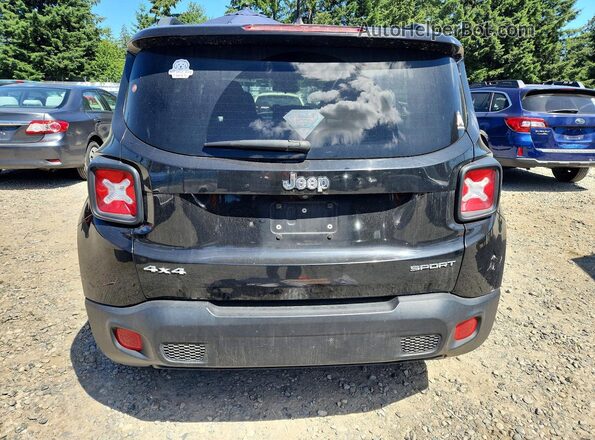 ZACCJBAT6GPD50980 2016 JEEP RENEGADE Black უკანა ხედი