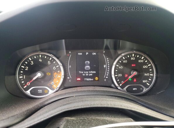 ZACCJBBB2JPH37233 2018 JEEP RENEGADE Gray Սարքավորումների վահանակի տեսք