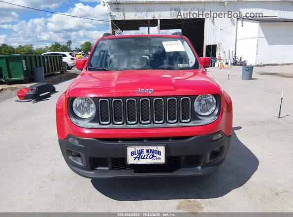 ZACCJBBB3HPF08814 2017 JEEP RENEGADE Красный Вид задней части салона