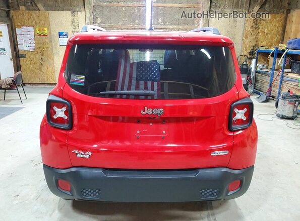 ZACCJBBB4HPF46410 2017 JEEP RENEGADE Red Հետևի տեսք