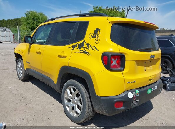 ZACCJBBB7JPH29516 2018 JEEP RENEGADE Yellow Rear left