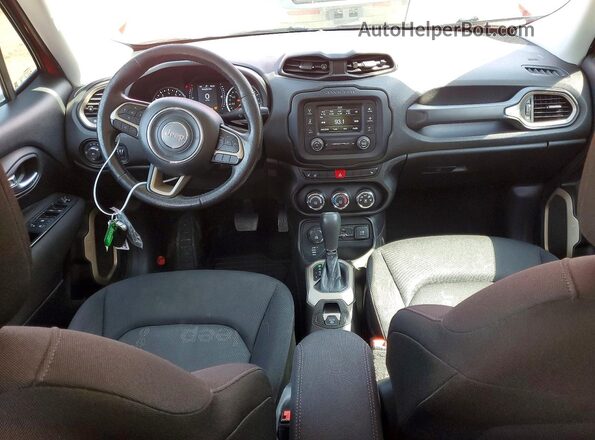 ZACCJBBB8HPF48936 2017 JEEP RENEGADE Red Вид панелі приладів