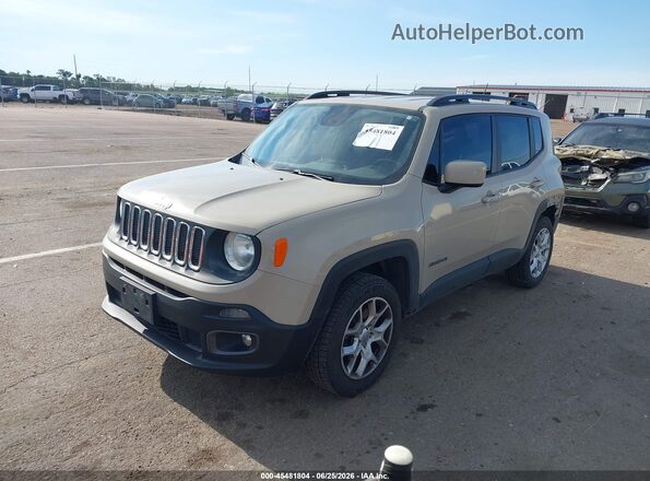 ZACCJBBT5GPD07844 2016 JEEP RENEGADE Tan წინა მარცხენა ხედი სამი მეოთხედიდან
