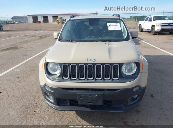 ZACCJBBT5GPD07844 2016 JEEP RENEGADE Tan ხელსაწყოთა პანელის ხედი