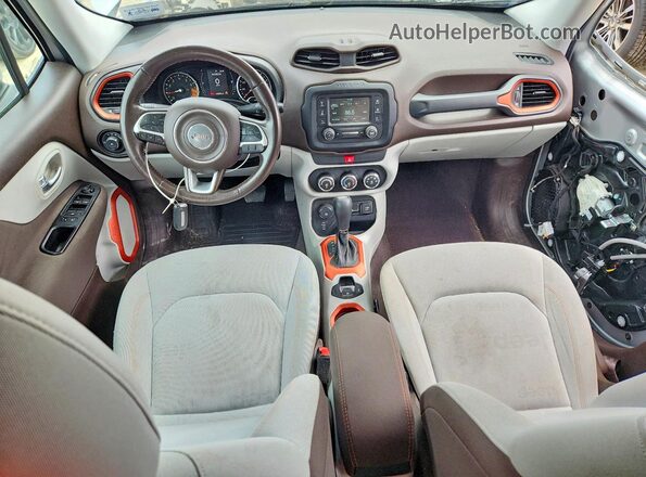 ZACCJBBT5GPD11747 2016 JEEP RENEGADE Silver Dashboard view