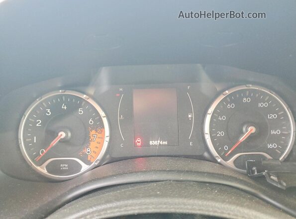 ZACCJBBT5GPD89672 2016 JEEP RENEGADE Угольный Вид щитка приборов