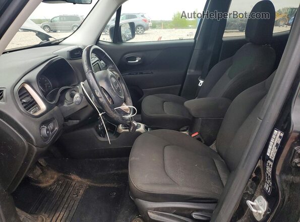 ZACCJBBT8GPC62222 2016 JEEP RENEGADE Black Вид салону спереду