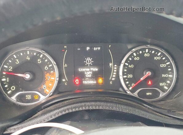 ZACCJBBT8GPC62222 2016 JEEP RENEGADE Black Вид щитка приладів