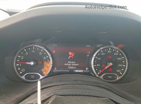 ZACCJBCB2HPF63902 2017 JEEP RENEGADE Orange Vista del cuadro de instrumentos