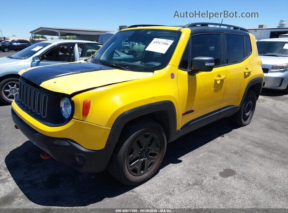 ZACCJBCB2JPH60977 2018 JEEP RENEGADE Yellow წინა მარცხენა ხედი სამი მეოთხედიდან