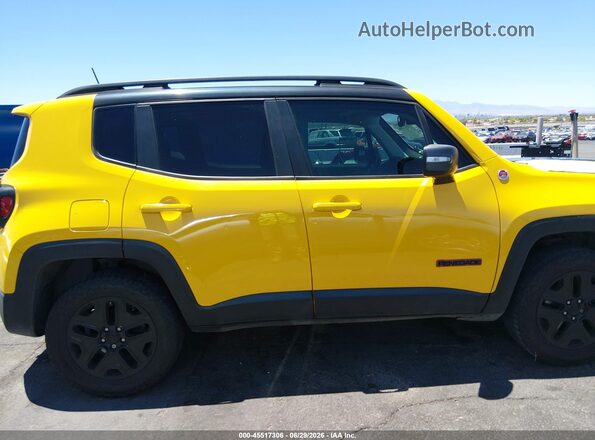 ZACCJBCB2JPH60977 2018 JEEP RENEGADE Yellow უკანა სალონის ხედი