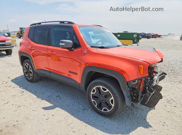 ZACCJBCB4HPF94777 2017 JEEP RENEGADE Оранжевый Передняя правая четверть