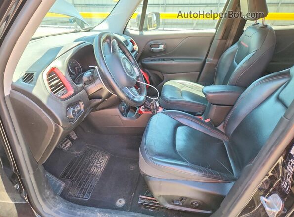 ZACCJBCB5HPF98658 2017 JEEP RENEGADE Black Widok wnętrza z przodu