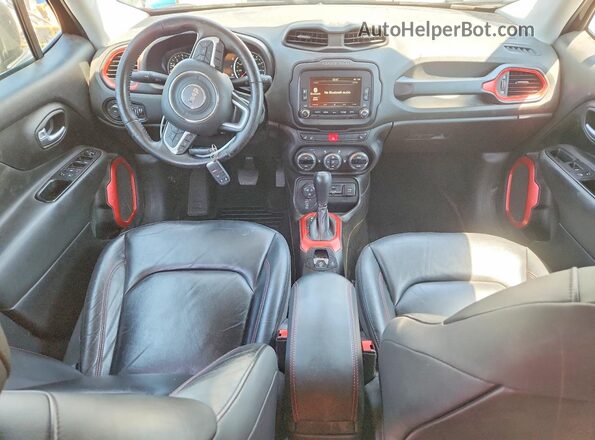 ZACCJBCB5HPF98658 2017 JEEP RENEGADE Black Widok deski rozdzielczej