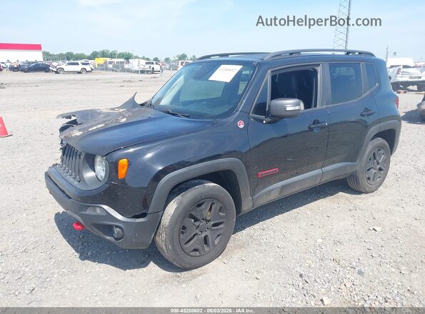 ZACCJBCB5JPH46233 2018 JEEP RENEGADE Black Przód lewy
