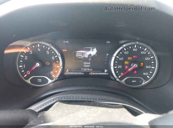 ZACCJBCB5JPH46233 2018 JEEP RENEGADE Black Widok tylnych siedzeń