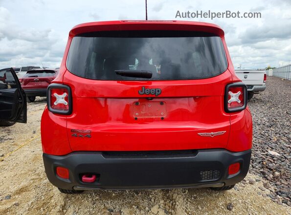 ZACCJBCB7HPE63004 2017 JEEP RENEGADE Red უკანა ხედი