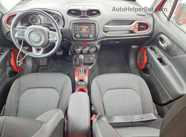 ZACCJBCB7HPE63004 2017 JEEP RENEGADE Red წინა პანელის ხედი