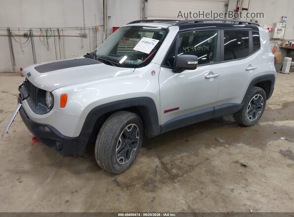 ZACCJBCB7HPF46450 2017 JEEP RENEGADE Silver წინა მარცხენა ხედი სამი მეოთხედიდან