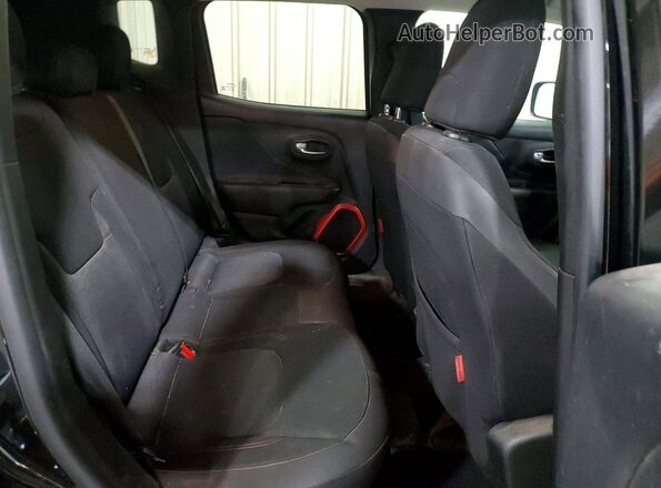 ZACCJBCB7JPH37274 2018 JEEP RENEGADE Black უკანა სავარძლების ხედი
