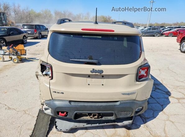 ZACCJBCB8HPE87909 2017 JEEP RENEGADE Желто-коричневый Вид сзади