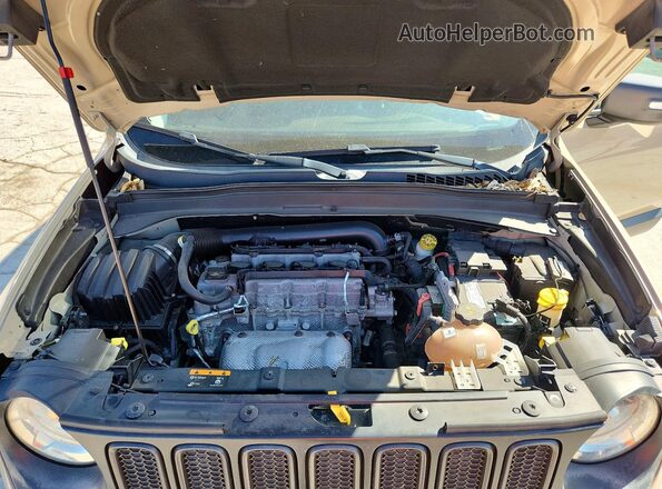 ZACCJBCB8HPE87909 2017 JEEP RENEGADE Желто-коричневый Вид задней части салона