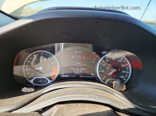 ZACCJBCB8HPE87909 2017 JEEP RENEGADE Желто-коричневый Вид щитка приборов