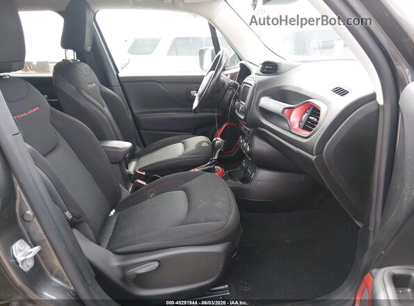 ZACCJBCB8HPF26420 2017 JEEP RENEGADE Gray წინა სალონის ხედი