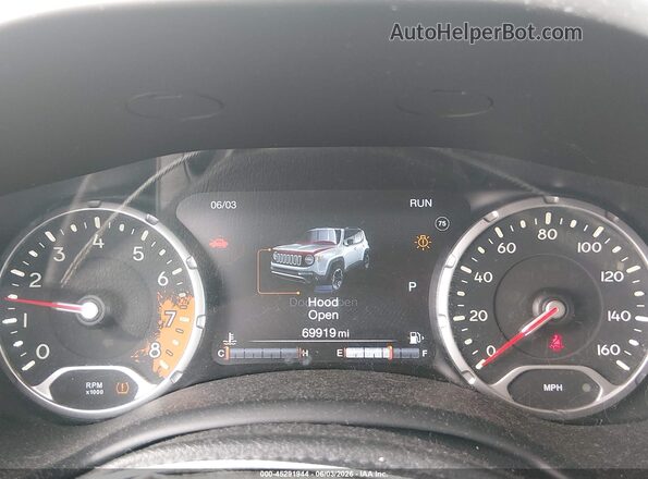 ZACCJBCB8HPF26420 2017 JEEP RENEGADE Gray უკანა სავარძლების ხედი
