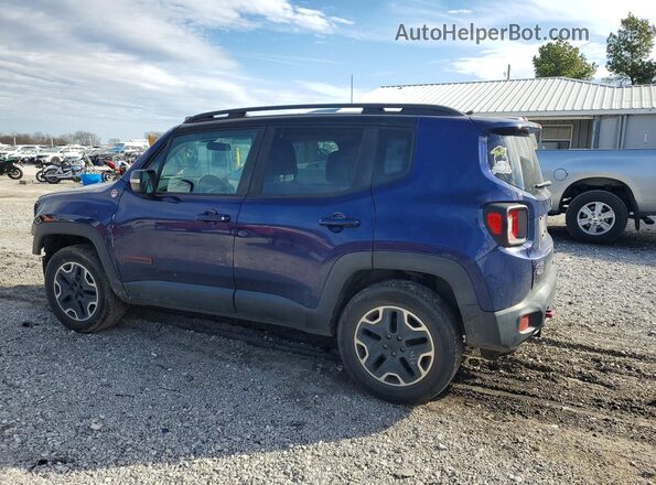 ZACCJBCB8HPF85645 2017 JEEP RENEGADE Blue Tył lewy