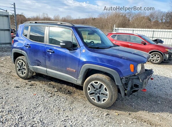 ZACCJBCB8HPF85645 2017 JEEP RENEGADE Blue Przód prawy