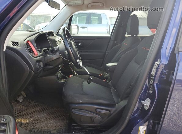 ZACCJBCB8HPF85645 2017 JEEP RENEGADE Blue Widok wnętrza z przodu