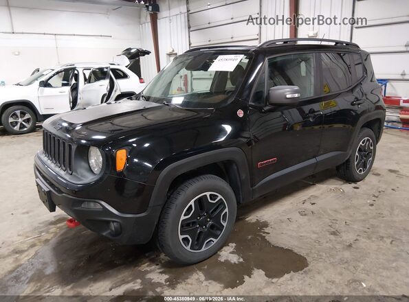 ZACCJBCT0GPD33671 2016 JEEP RENEGADE Black Առջևի ձախ երեք քառորդ տեսարան