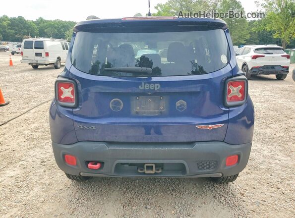 ZACCJBCT1GPD13199 2016 JEEP RENEGADE Blue Rear view