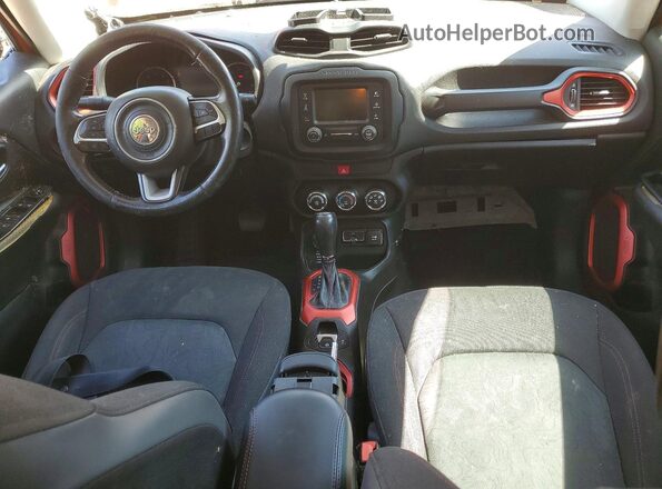 ZACCJBCT4GPC56643 2016 JEEP RENEGADE Оранжевый Вид панели приборов