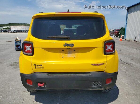 ZACCJBCT6GPC47524 2016 JEEP RENEGADE Yellow Вид ззаду