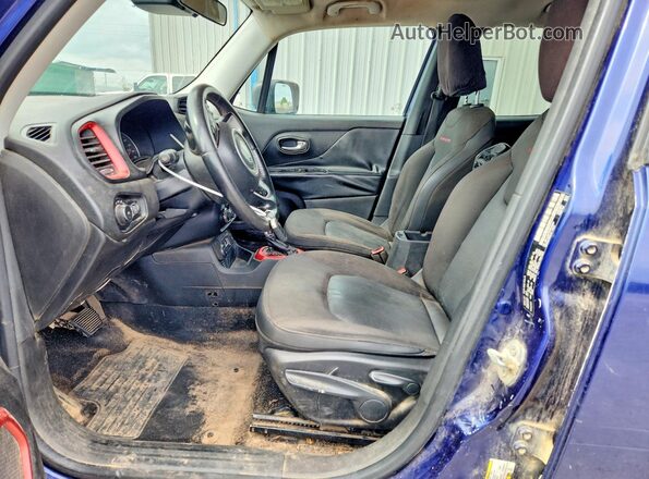 ZACCJBCT6GPD35537 2016 JEEP RENEGADE Blue წინა სალონის ხედი