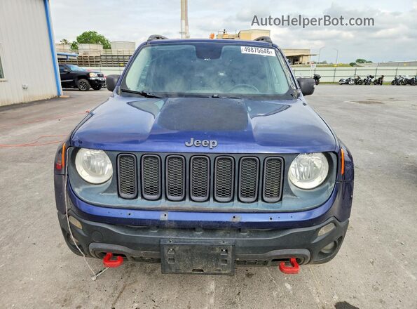 ZACCJBCT6GPD35537 2016 JEEP RENEGADE Blue წინა ხედი