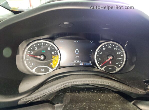 ZACCJBDB0HPE54899 2017 JEEP RENEGADE Gray Instrument cluster view